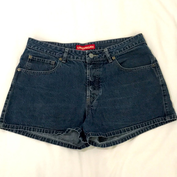 🌊 Union Bay Dark Wash Denim Shorts Size 11 - Picture 1 of 10
